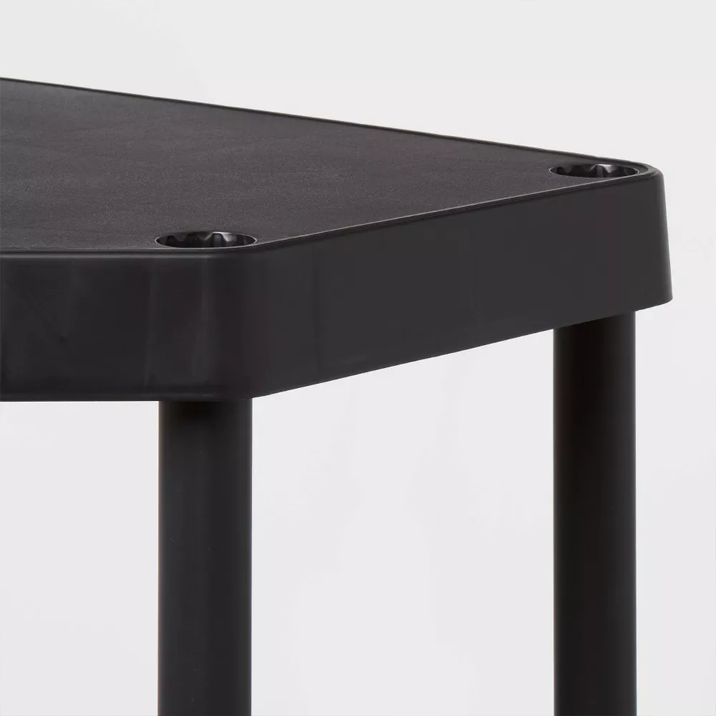 4-stufiges Eckregal aus Kunststoff Regal
